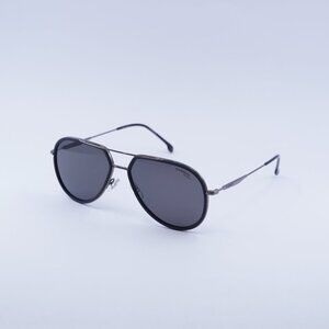 CARRERA 295/S 0003 M9 Sunglasses Matte Black Aviator Frame,Grey Polarized Lenses